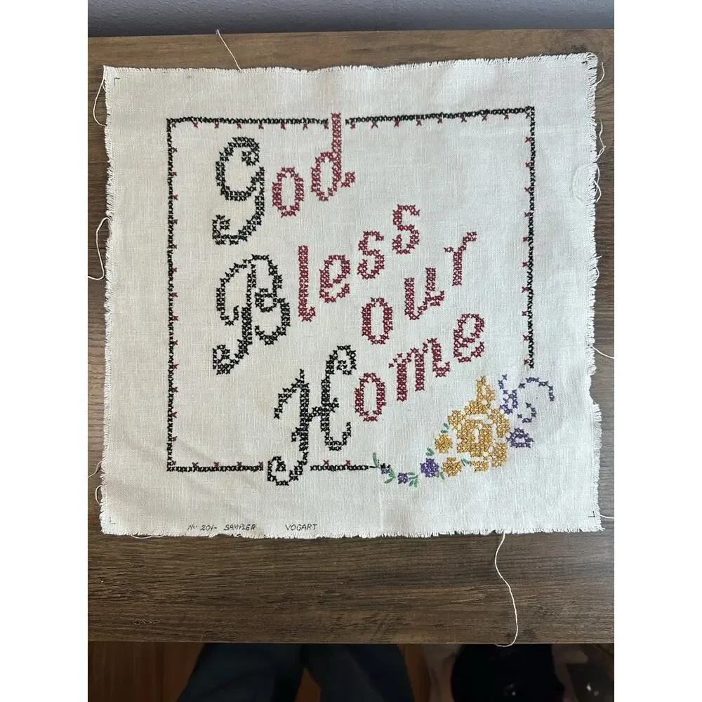 Vintage Vogart Cross Stitch Sampler 